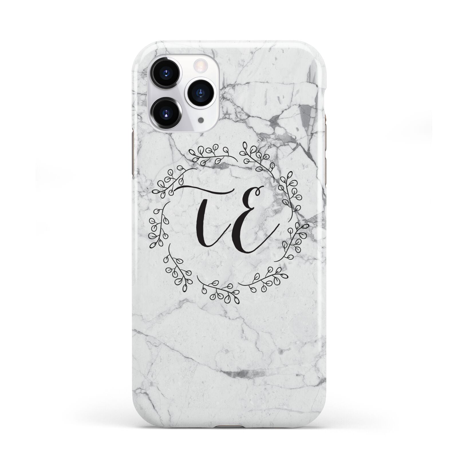 Personalised Initials Marble iPhone 11 Pro 3D Tough Case