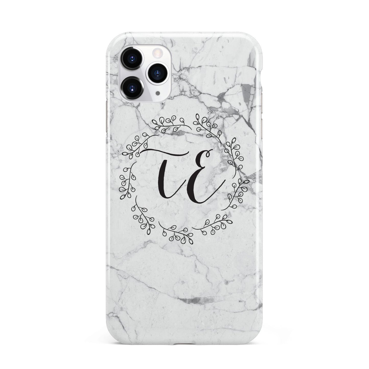 Personalised Initials Marble iPhone 11 Pro Max 3D Tough Case