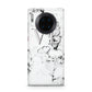 Personalised Initials Outline Heart Marble Huawei Mate 30 Pro Phone Case