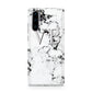 Personalised Initials Outline Heart Marble Huawei P30 Pro Phone Case