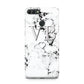 Personalised Initials Outline Heart Marble Huawei Y9 2018