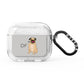 Personalised Initials Pug AirPods Glitter Case 3rd Gen
