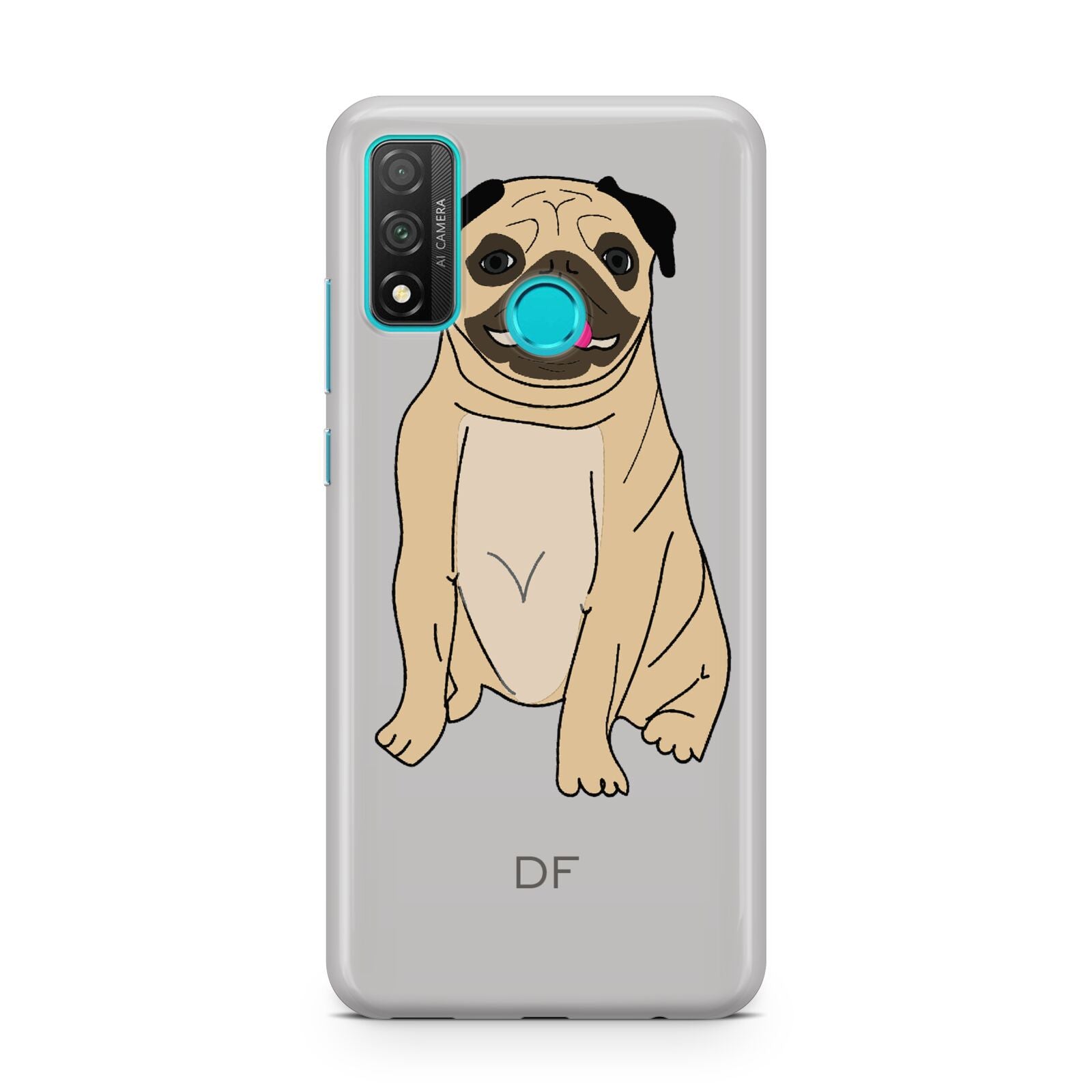 Personalised Initials Pug Huawei P Smart 2020