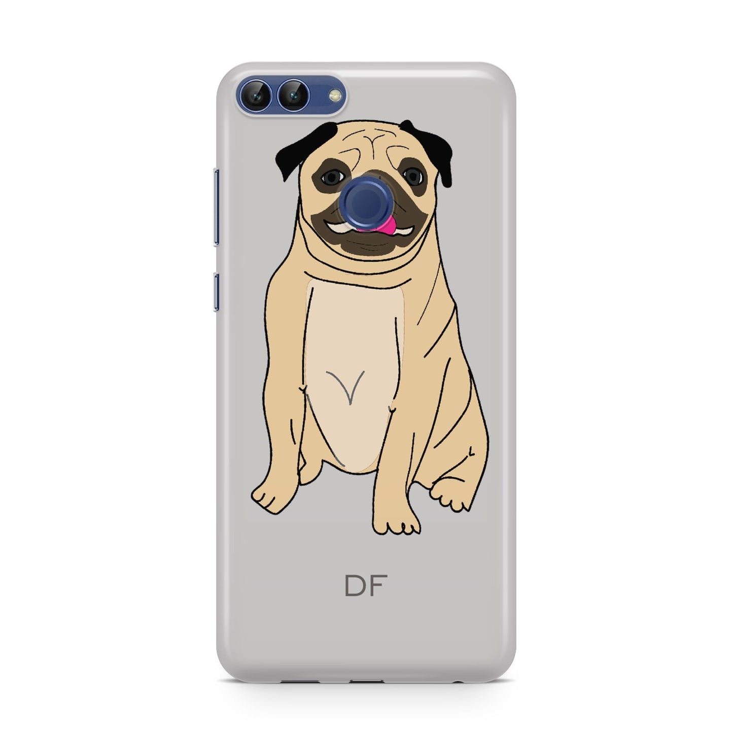 Personalised Initials Pug Huawei P Smart Case