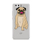 Personalised Initials Pug Huawei P10 Phone Case