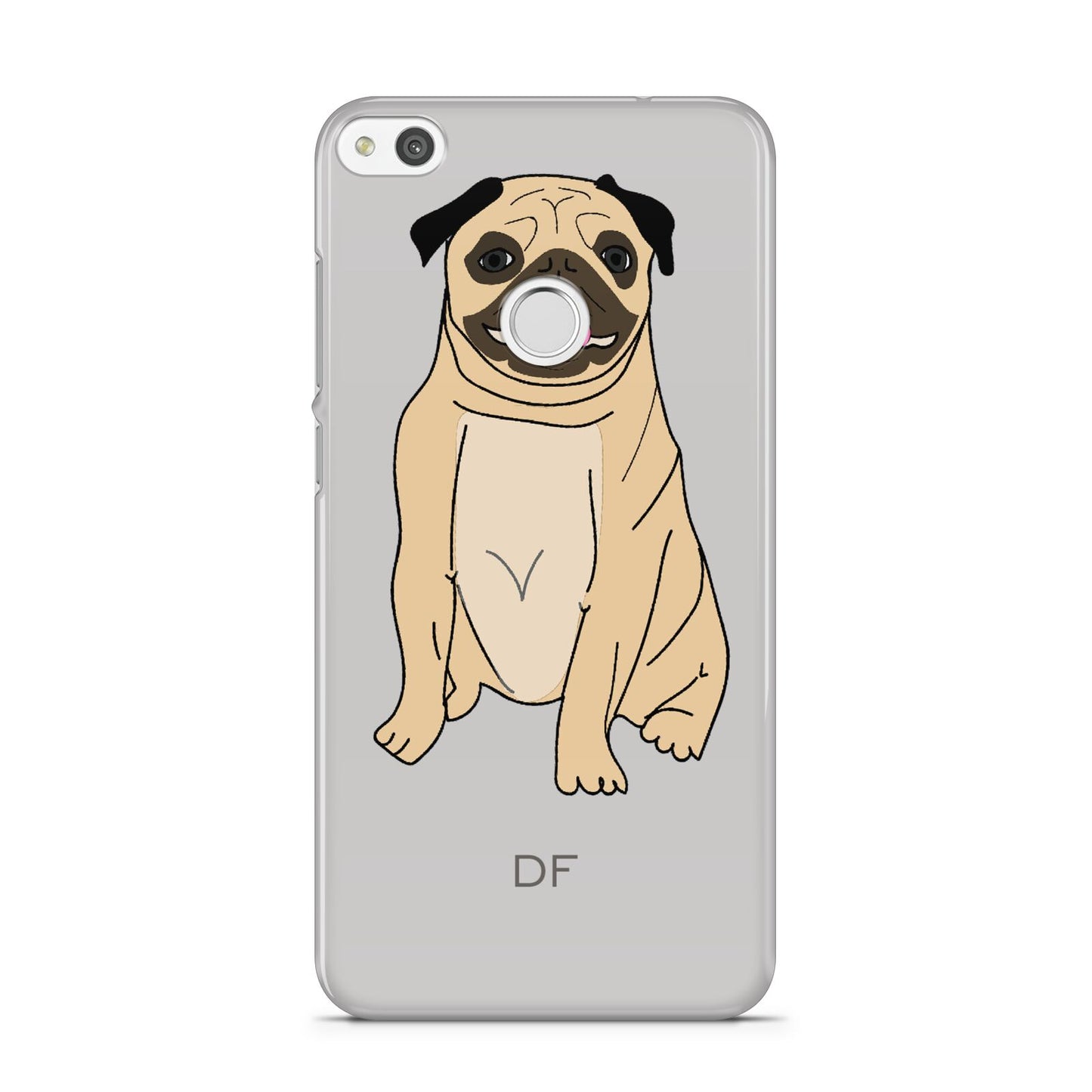 Personalised Initials Pug Huawei P8 Lite Case