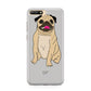 Personalised Initials Pug Huawei Y6 2018