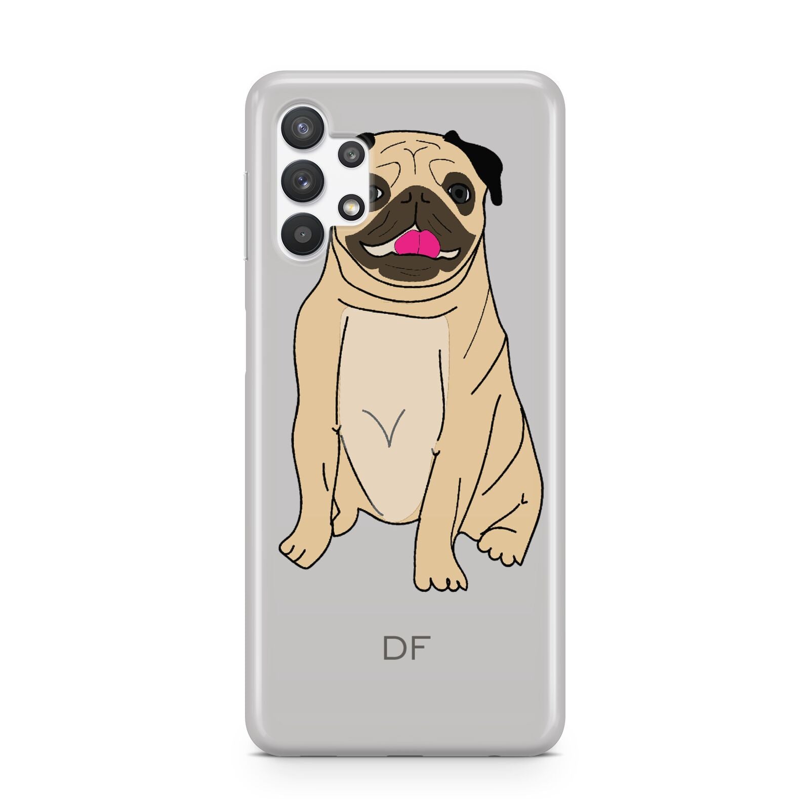 Personalised Initials Pug Samsung A32 5G Case