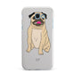 Personalised Initials Pug Samsung Galaxy A7 2017 Case