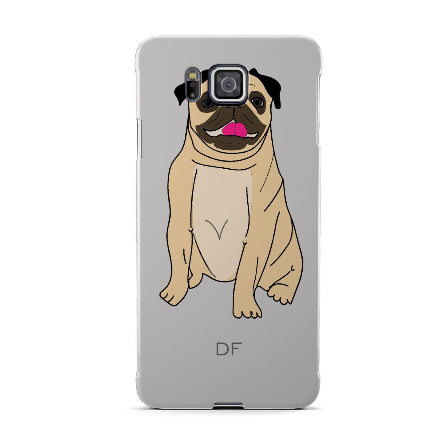 Personalised Initials Pug Samsung Galaxy Alpha Case