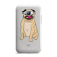 Personalised Initials Pug Samsung Galaxy J1 2015 Case