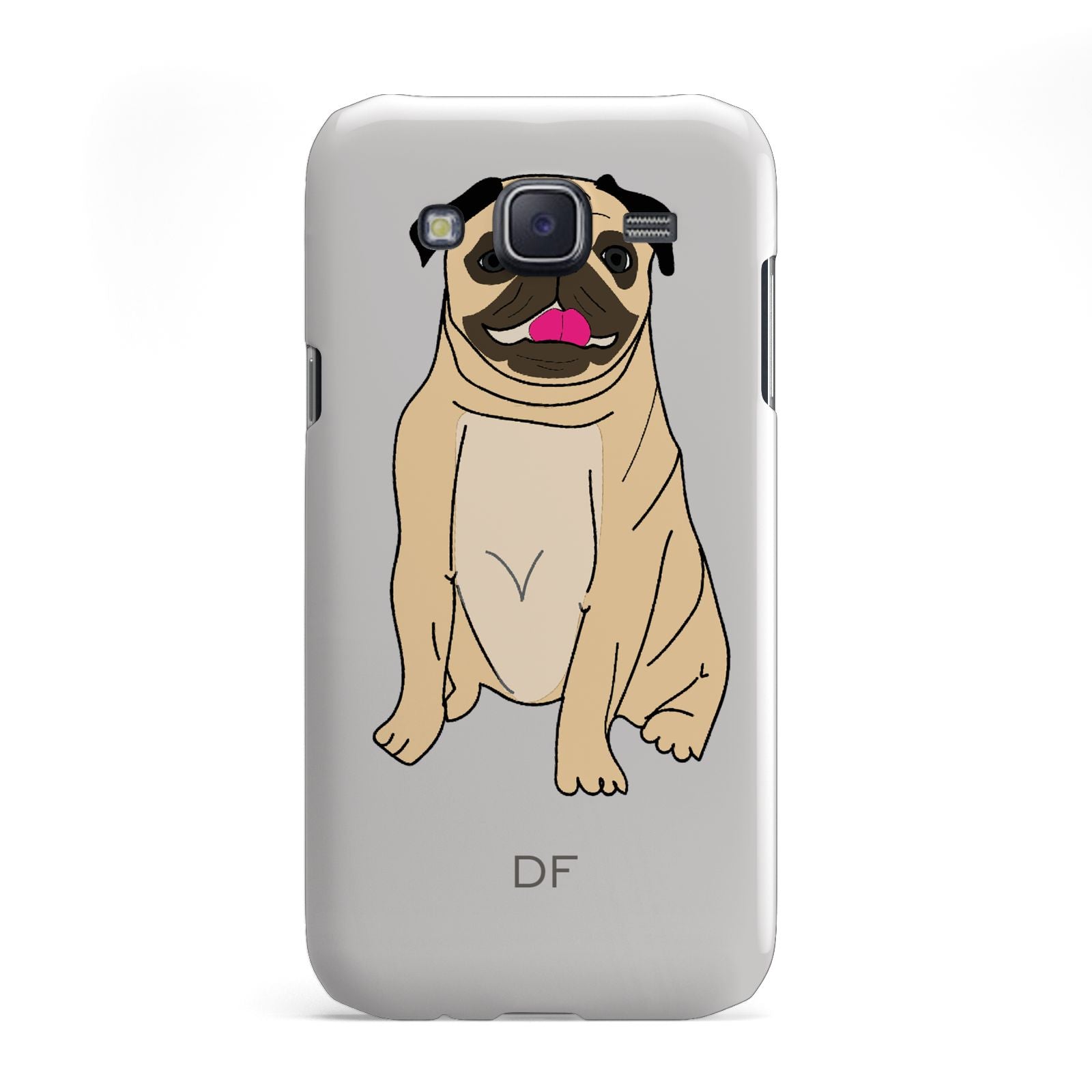 Personalised Initials Pug Samsung Galaxy J5 Case