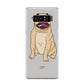 Personalised Initials Pug Samsung Galaxy Note 8 Case