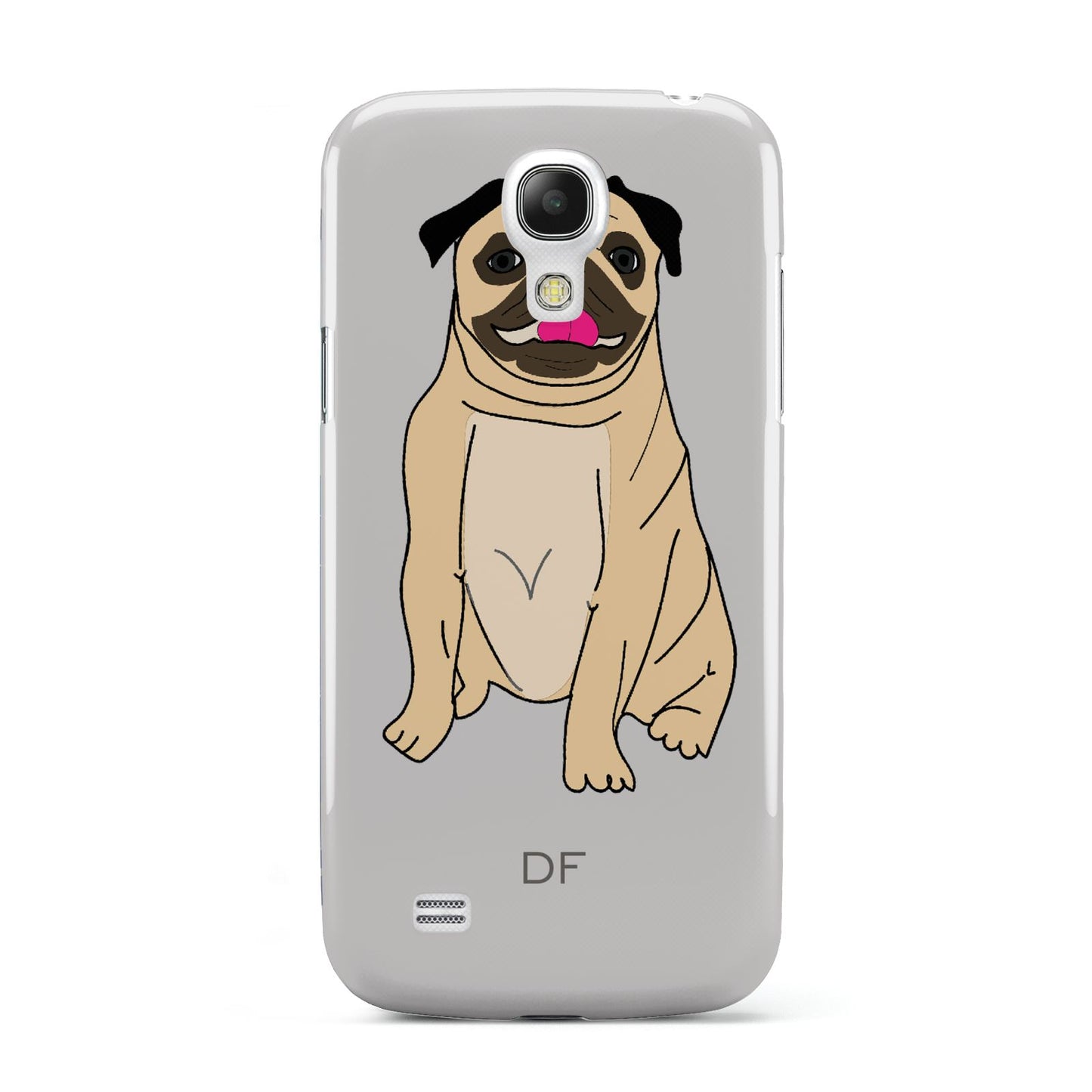 Personalised Initials Pug Samsung Galaxy S4 Mini Case