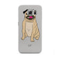 Personalised Initials Pug Samsung Galaxy S6 Case