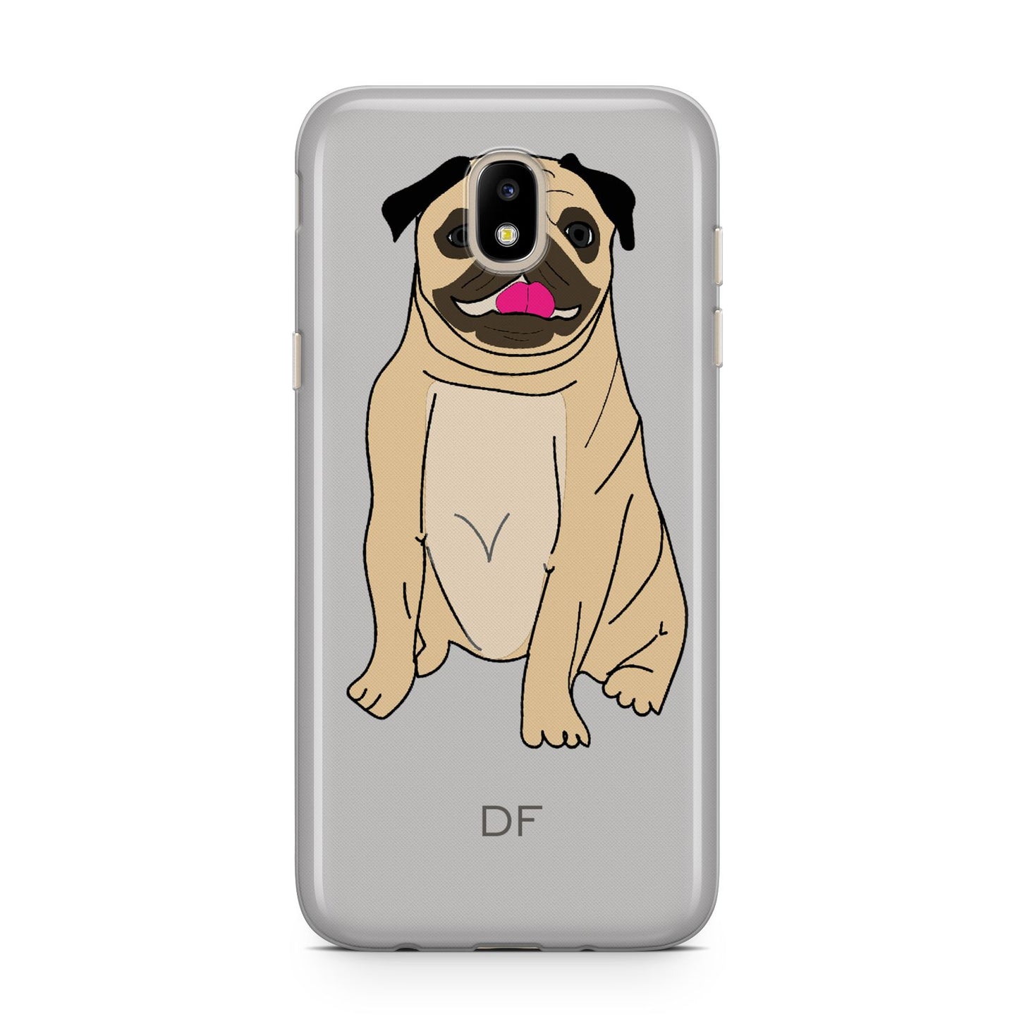 Personalised Initials Pug Samsung J5 2017 Case