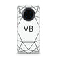 Personalised Initials White Geometric Huawei Mate 30 Pro Phone Case