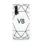 Personalised Initials White Geometric Huawei Nova 6 Phone Case