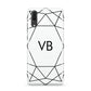 Personalised Initials White Geometric Huawei P20 Phone Case