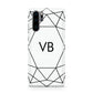 Personalised Initials White Geometric Huawei P30 Pro Phone Case