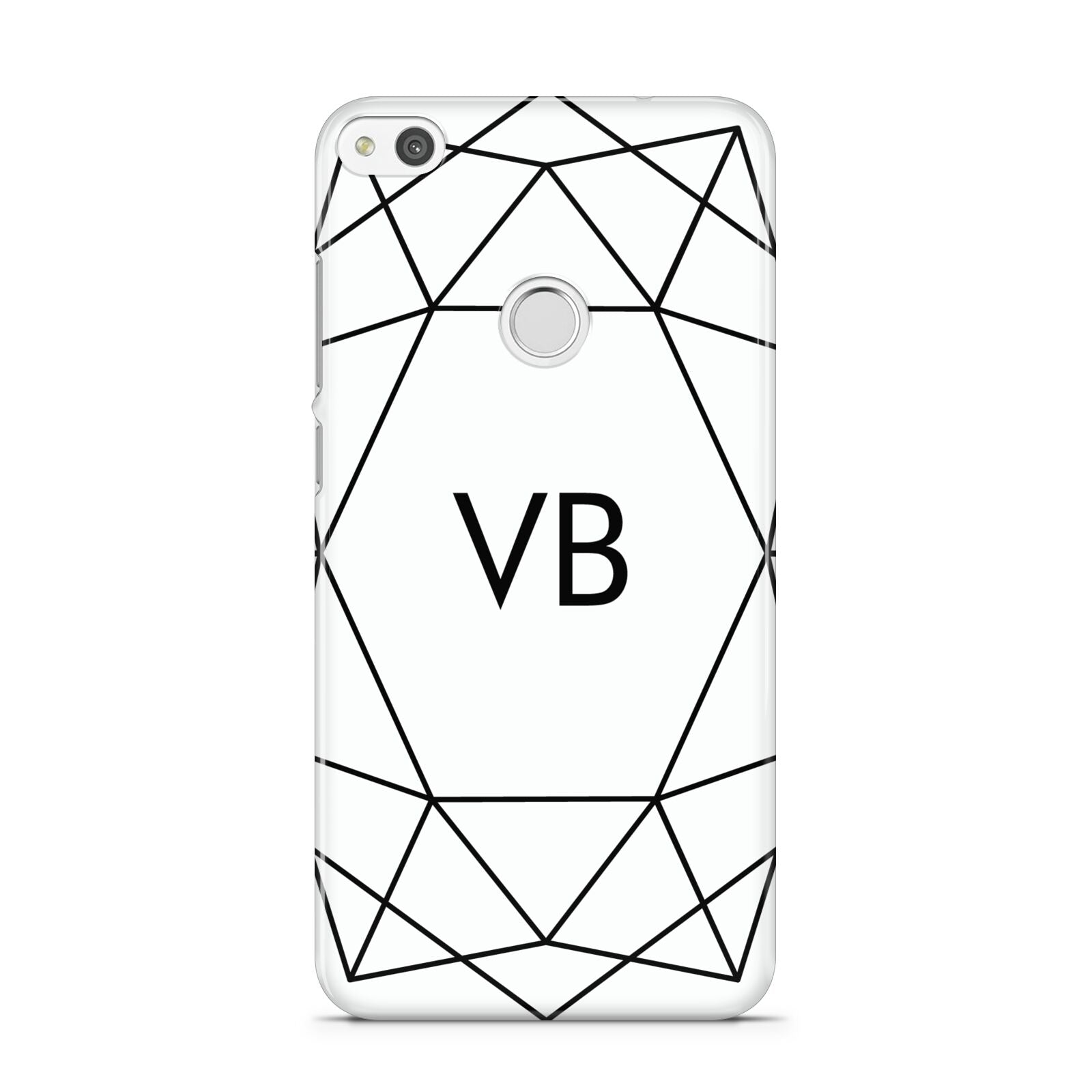 Personalised Initials White Geometric Huawei P8 Lite Case