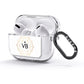 Personalised Initials White Gold Geometric AirPods Glitter Case 3rd Gen Side Image