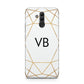 Personalised Initials White Gold Geometric Huawei Mate 20 Lite