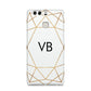Personalised Initials White Gold Geometric Huawei P9 Case
