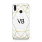Personalised Initials White Gold Geometric Huawei Y9 2019