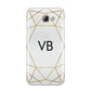 Personalised Initials White Gold Geometric Samsung Galaxy A8 2016 Case
