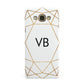 Personalised Initials White Gold Geometric Samsung Galaxy A8 Case