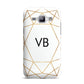 Personalised Initials White Gold Geometric Samsung Galaxy J1 2015 Case