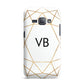 Personalised Initials White Gold Geometric Samsung Galaxy J1 2016 Case
