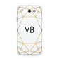 Personalised Initials White Gold Geometric Samsung Galaxy J7 2017 Case