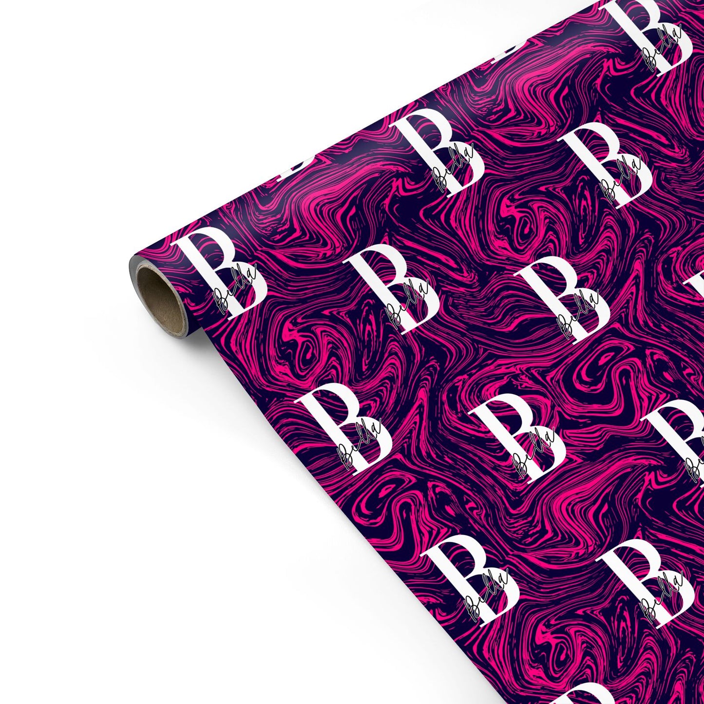 Personalised Ink Marble Personalised Gift Wrap
