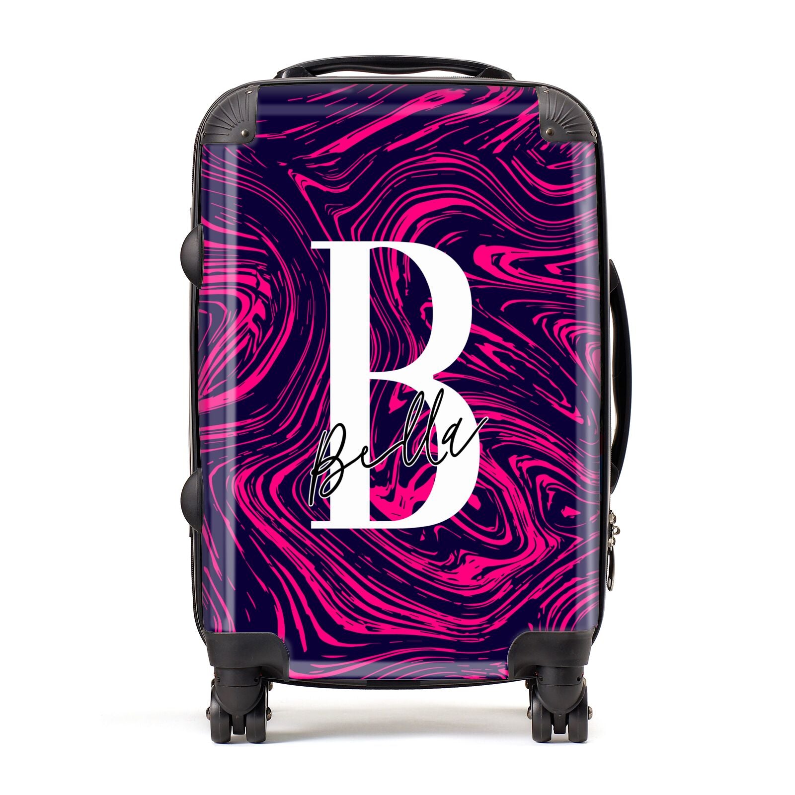 Personalised Ink Marble Suitcase