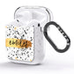Personalised Ink Splatter Gold AirPods Glitter Case Side Image