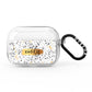 Personalised Ink Splatter Gold AirPods Pro Clear Case