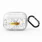 Personalised Ink Splatter Gold AirPods Pro Glitter Case