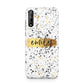 Personalised Ink Splatter Gold Huawei Enjoy 10s Phone Case
