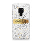 Personalised Ink Splatter Gold Huawei Mate 20 Phone Case