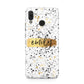 Personalised Ink Splatter Gold Huawei Nova 3 Phone Case