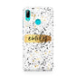Personalised Ink Splatter Gold Huawei P Smart 2019 Case