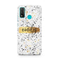 Personalised Ink Splatter Gold Huawei P Smart 2020