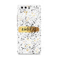 Personalised Ink Splatter Gold Huawei P10 Phone Case