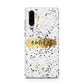 Personalised Ink Splatter Gold Huawei P30 Phone Case