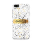 Personalised Ink Splatter Gold Huawei Y5 Prime 2018 Phone Case