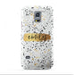 Personalised Ink Splatter Gold Samsung Galaxy S5 Mini Case
