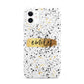 Personalised Ink Splatter Gold iPhone 11 3D Tough Case