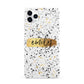 Personalised Ink Splatter Gold iPhone 11 Pro Max 3D Snap Case